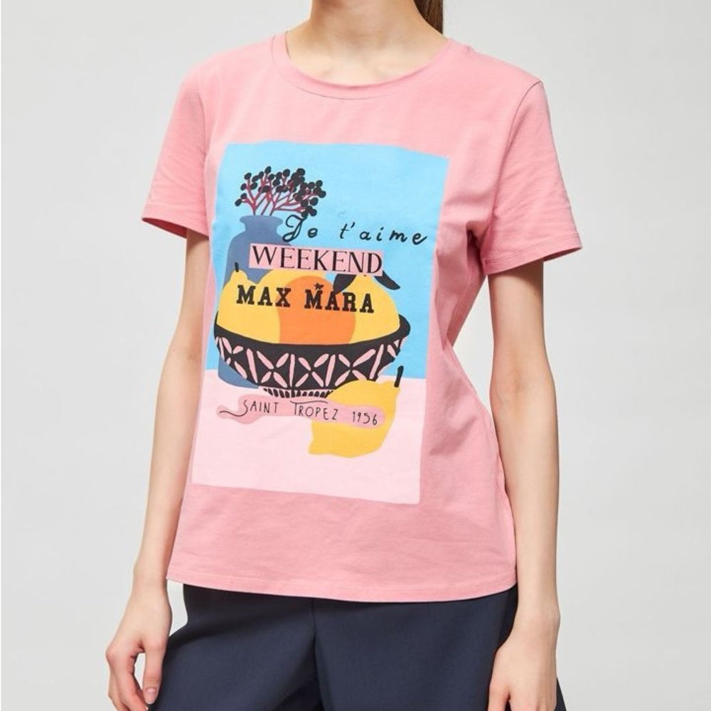 Weekend Max Mara Pink Graphic Tee